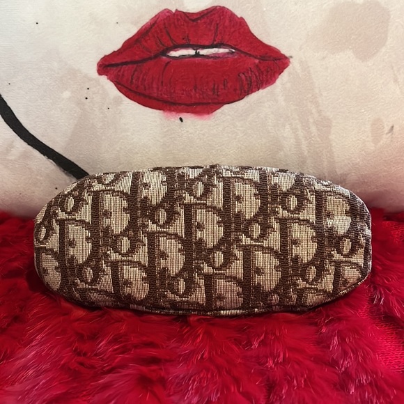 Rare Vtg Christian Dior 80’s Brown Trotter Monogram Small Clutch Bag - Picture 4 of 15